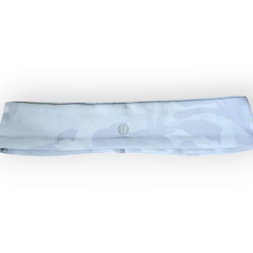 Lululemon Fly Away Tamer Headband Incognito Camo Alpine White Multi